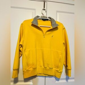 Nautica Men's Yellow Half-Zip Sweater